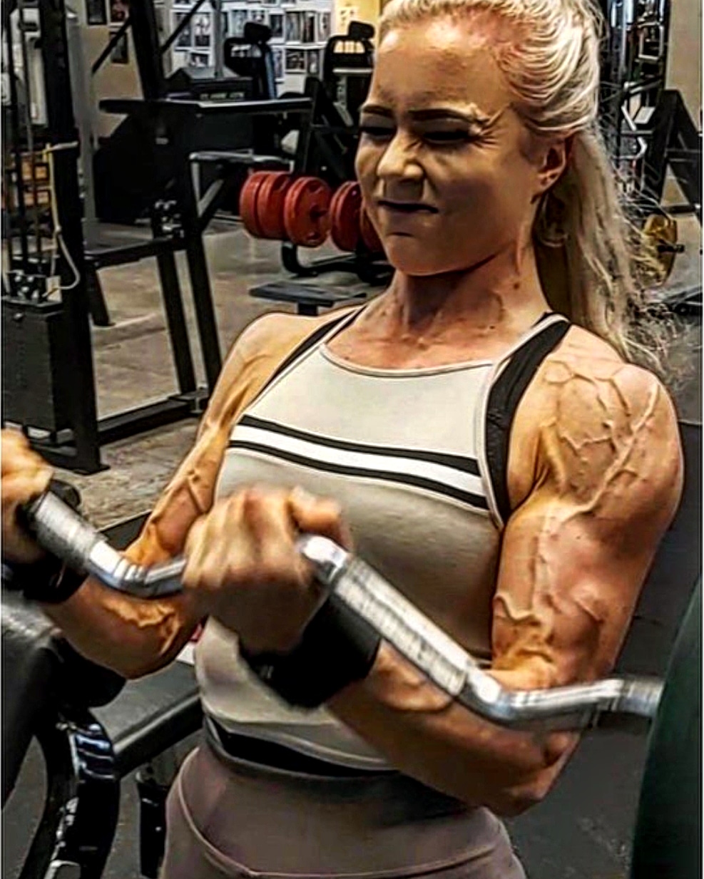 veiny female bodybuilder arms  Fitness models female, Muscular